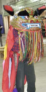 Taiwanese dragon dancer